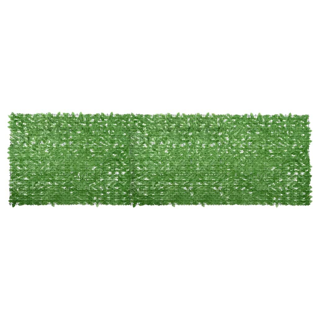 vidaXL Balkon Sichtschutz mit Grünen Blättern Windschutz Balkonverkleidung Balkonbespannung Sichtschutzhecke Terrasse Zaun 600x150cm