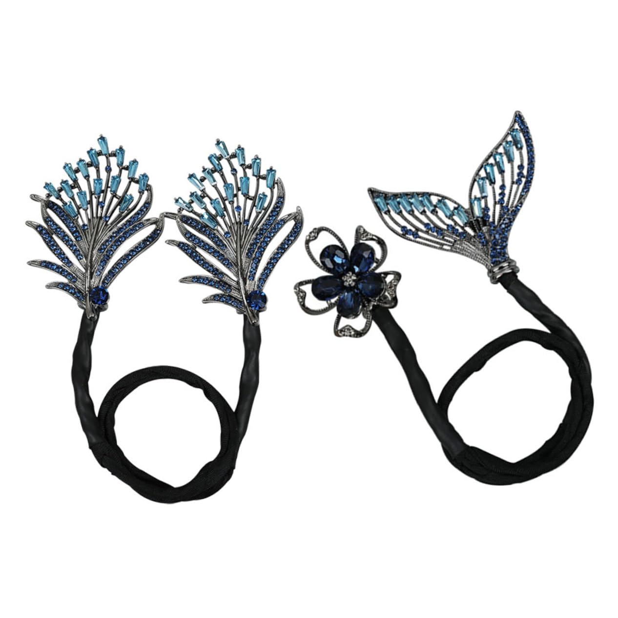 VICASKY 2pcs Alloy Material Hair Bun Makers for Women Easy Bun Maker Accessory Set for Styling