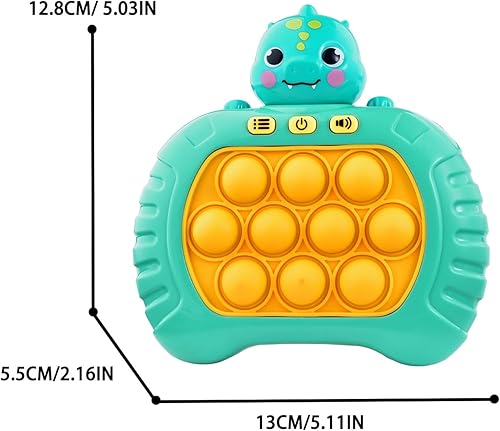 Miniatura 5 de Juguete antiestrés ligero para niños de 3, 4, 5, 6, 7, 8+, máquina de juego de mano de burbujas de empuje rápido, 4 modos, rompecabezas sensoriales,