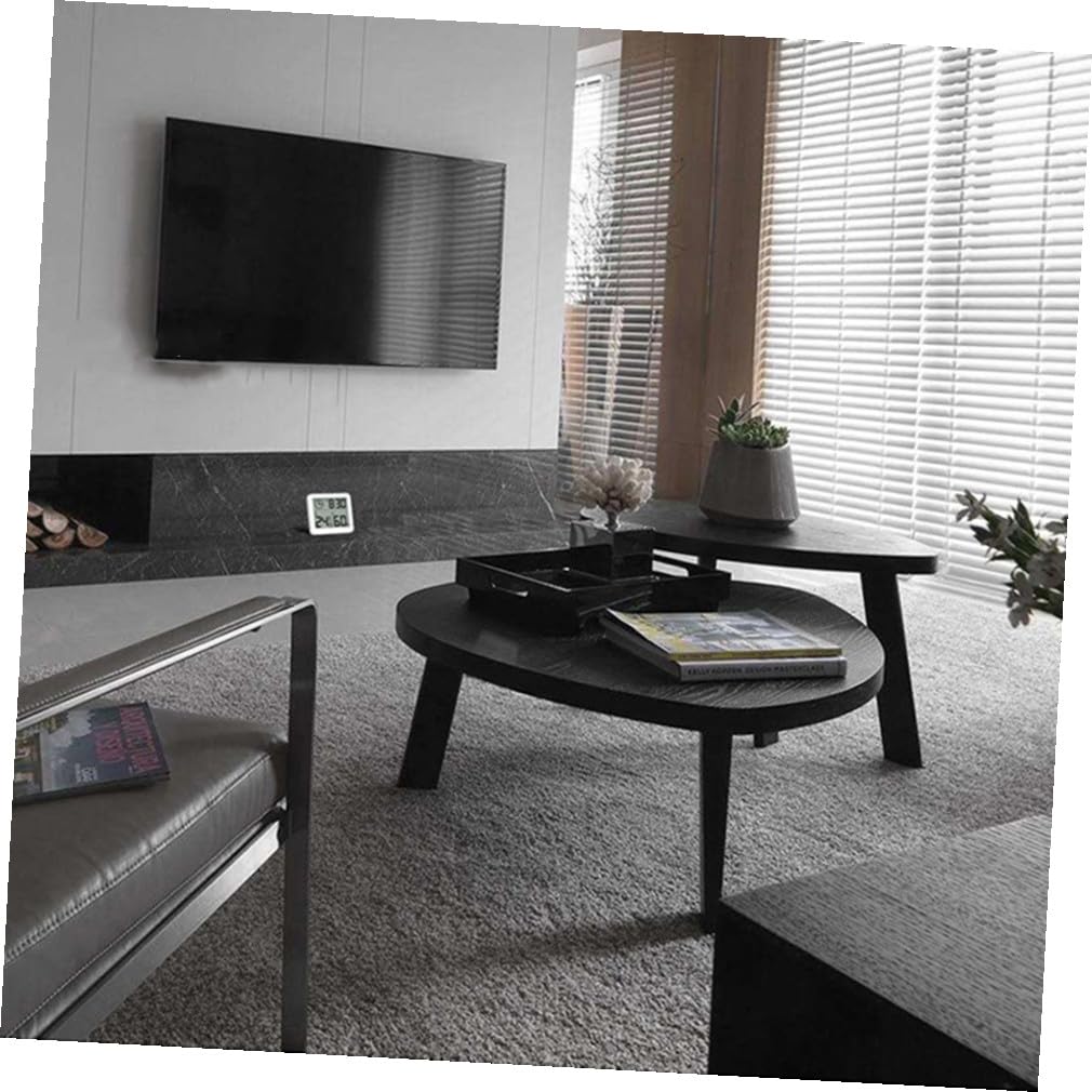 Termometro Ambiente Digitale Ultra-sottile Bianco in Abs con Orologio | Misuratore Umidita Casa, Lettura Temperatura per Home e Room, Design Semplice