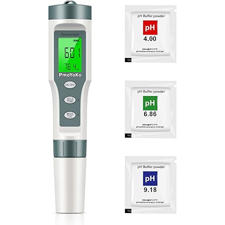 Digital pH/TDS Meter with ATC pH Tester, 3 in 1 0.01 Resolution High Accuracy pH Pen Tester for Water with LCD Backlit, Tds Meter pH Meter for Drinking Water, Wine, Pool and Aquariums