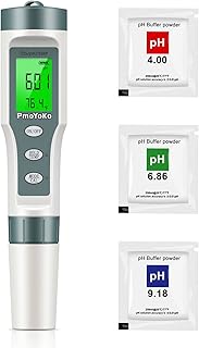 Digital pH/TDS Meter with ATC pH Tester, 3 in 1 0.01 Resolution High Accuracy pH Pen Tester for Water with LCD Backlit, Tds Meter pH Meter for Drinking Water, Wine, Pool and Aquariums