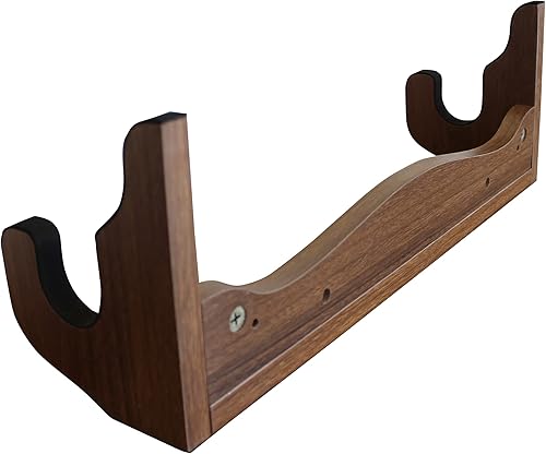 Miniatura 5 de Rush Creek Creations Estante de exhibición de almacenamiento de pistola individual para montaje en pared para rifles y escopetas, estante de