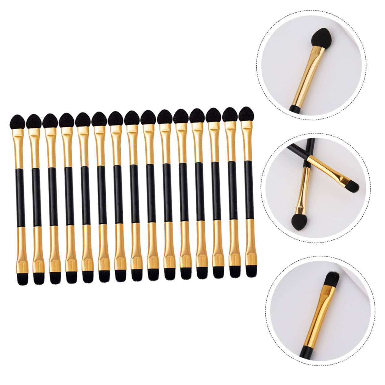 Beavorty Complete Makeup Brush Set 15pcs Eyeshadow Applicators for Eye Shadow Nose Shadow Lip Makeup