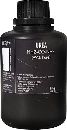 CERO UREA 99% Pure [NH2-CO-NH2] CAS: 57-13-6 (200g)