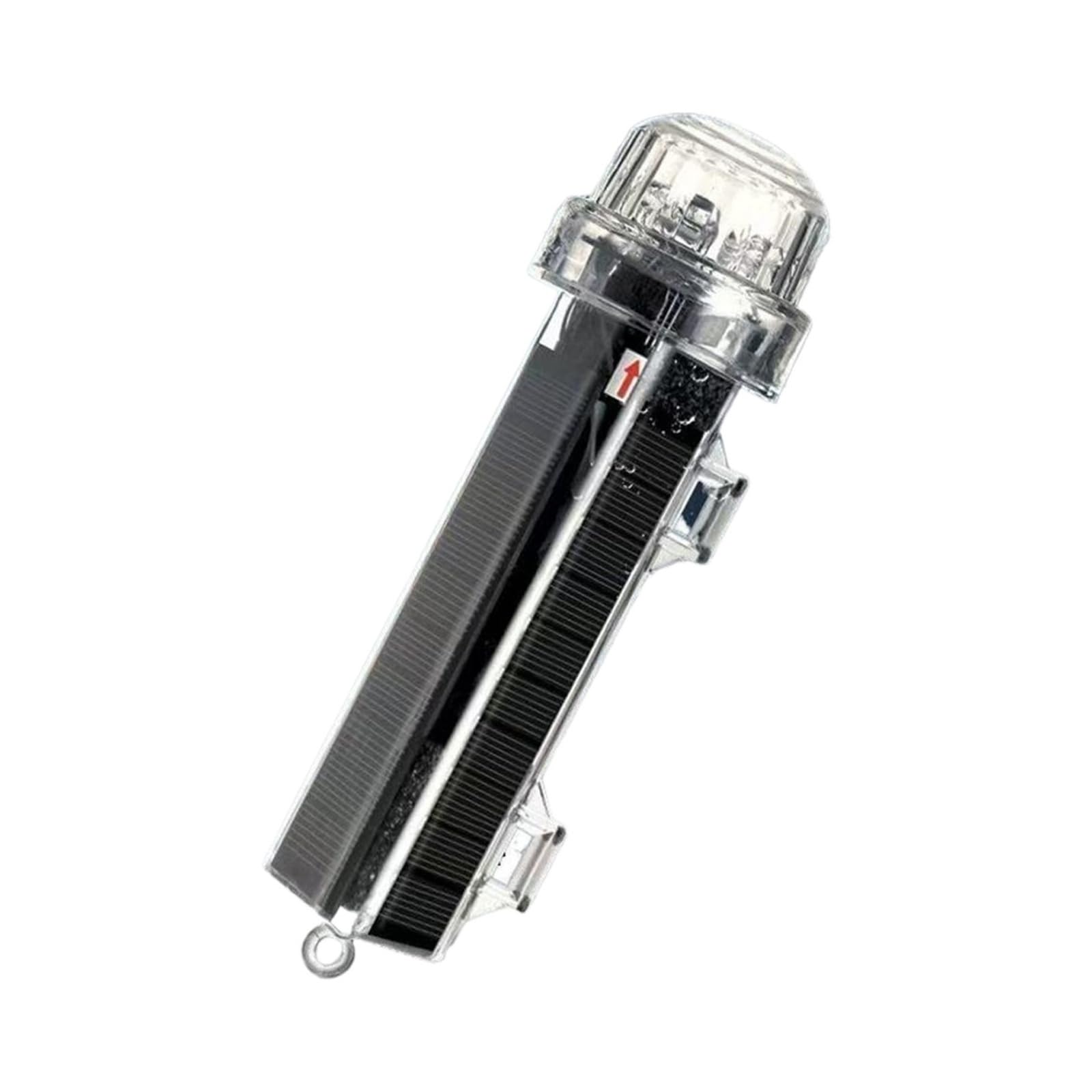 Solar Strobe Warning Light 1800mAh Sealing Waterproof Salt Alkali Resistant Corrosion LED Anchor Light for Boat Yacht(A)