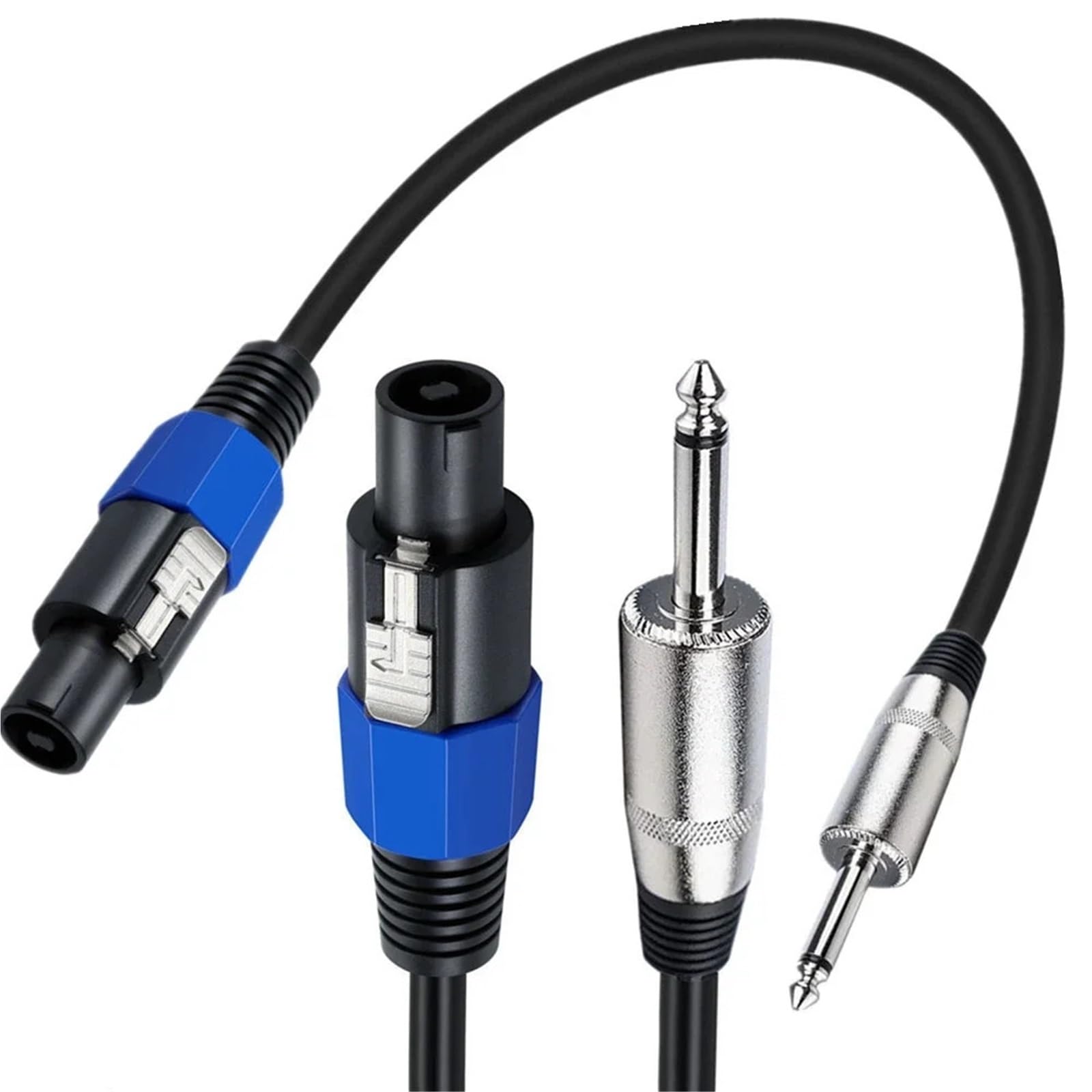 Kabel głośnikowy męski na męski wtyk głośnikowy TS 1/4", kabel jack Speak-on do wtyczki TS 1/4" 0,5 m 1,8 m 3 m 8 m (8 m)