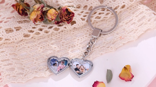 Amazon.com: Couple Keychains, Custom Stainless Steel Keychain