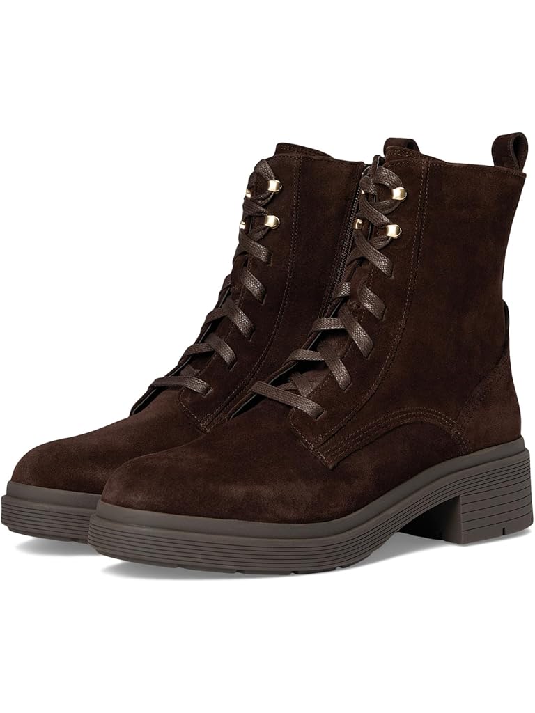 Black Cole Haan Cherise Lace-up Lug Boots
