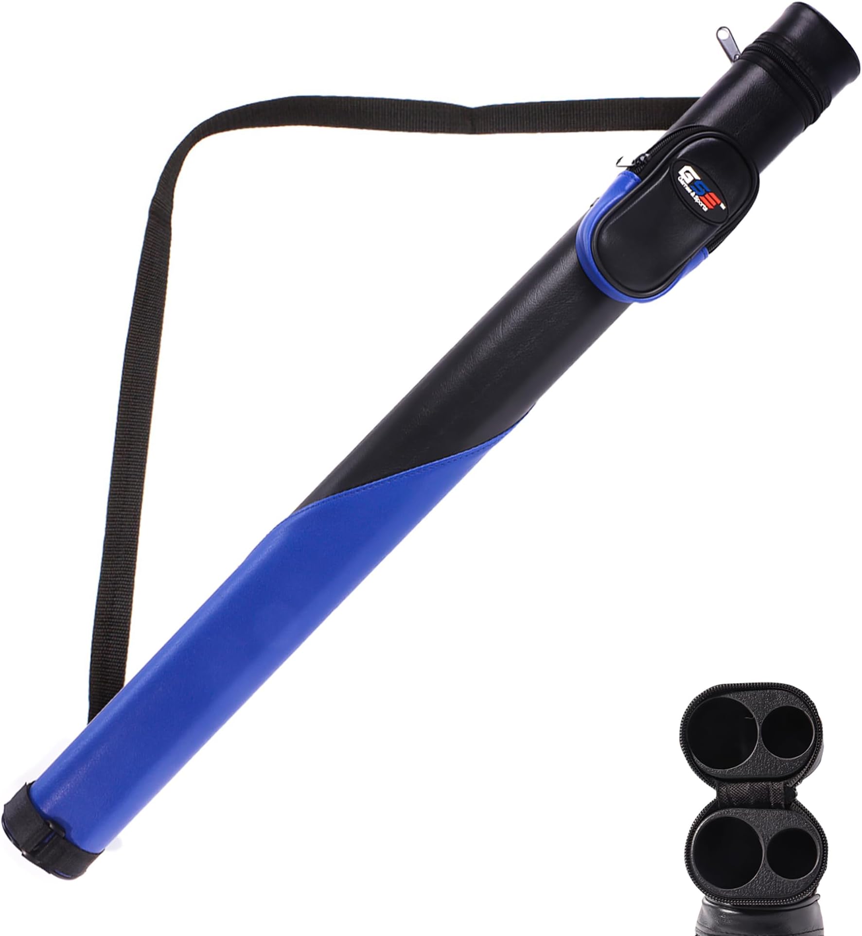 GSE Games & Sports Expert Billiard Cue Cases, 1x1 Deluxe Hard Billiard Pool Cue Stick Carrying Case, Pool Billiards Accessories (Several Colors Available)