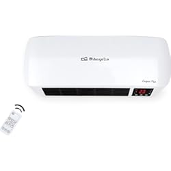 Ceramico Baño Pared Orbegozo SP 6000 – Calefactor de baño Split programable con mando a distancia, 2000 W, 2 niveles de potencia y modo ventilador, Color Blanco