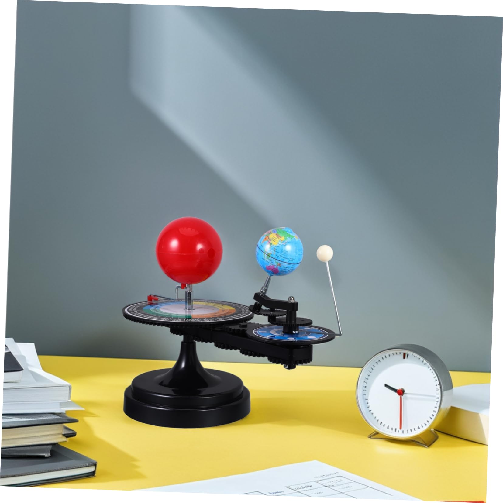 Solarmechanisches Spielzeug DREI Sphären Modell des Sonnensystems | Kunststoff, Interaktive Lernhilfe für Astronomieunterricht, für Schüler und Kinder