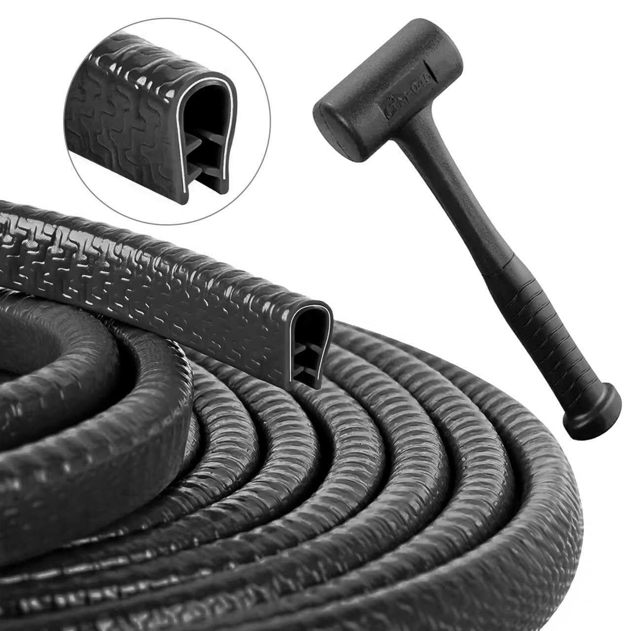 Protezione Portiere Auto In Gomma Nera - Profilo Universale - Foto 10