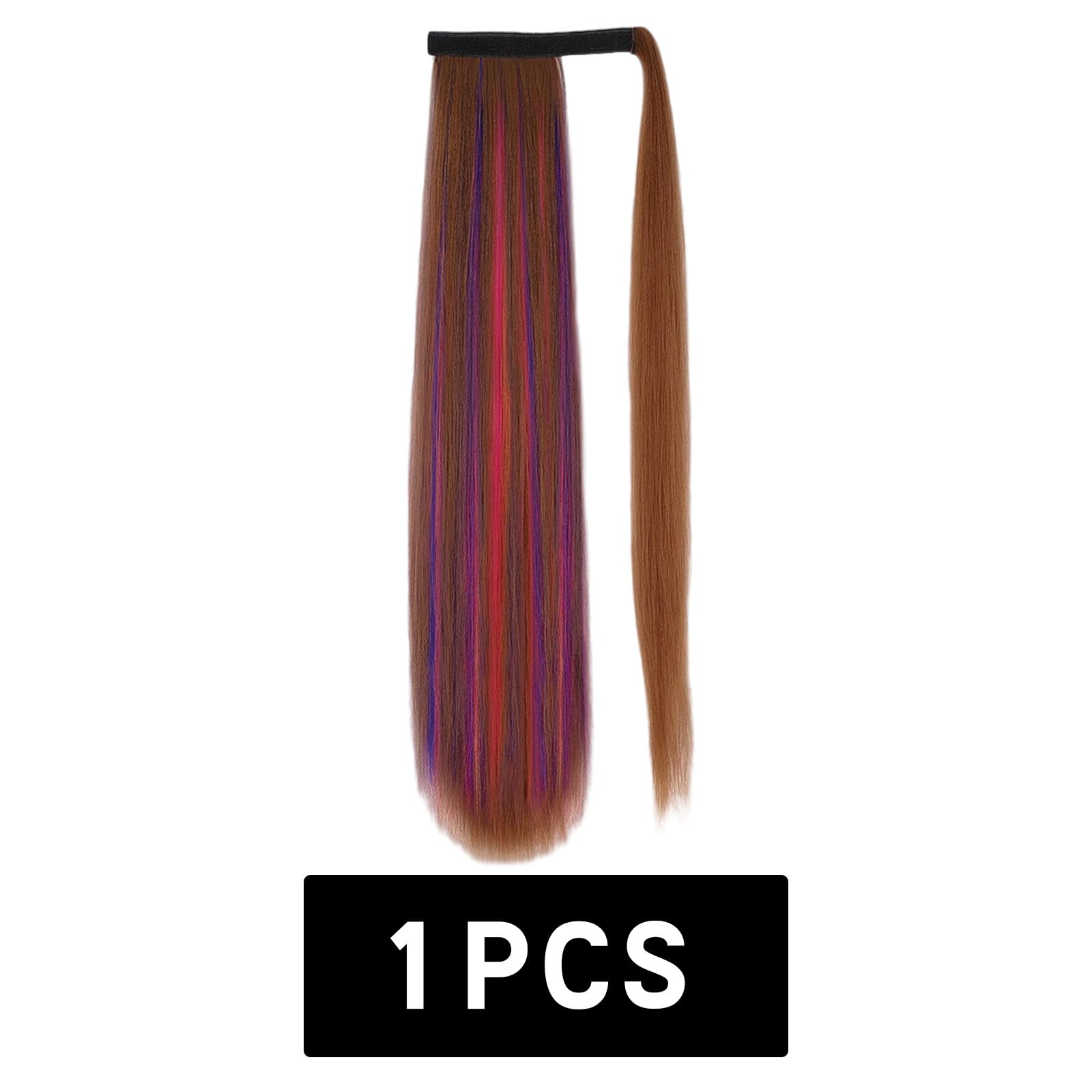 Clip In Ponytail Hair Extensions Straight Hair Extensions Clip In Pony Tail Hairpieces for Women 3418, FH003418 - Image 2