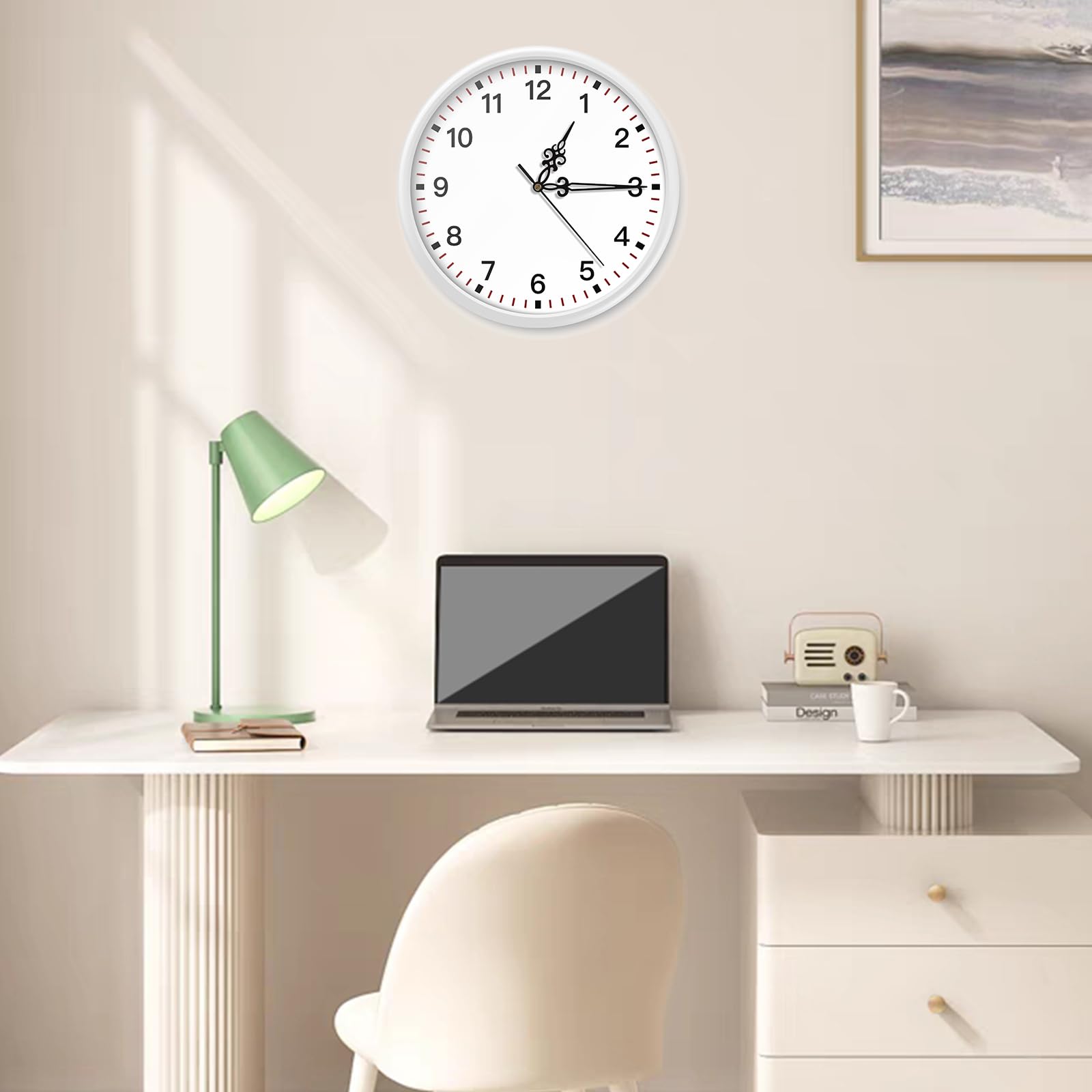 Schöne Runde Originelle Schwarze Handgemachte Wanduhr Aus Acrylglas