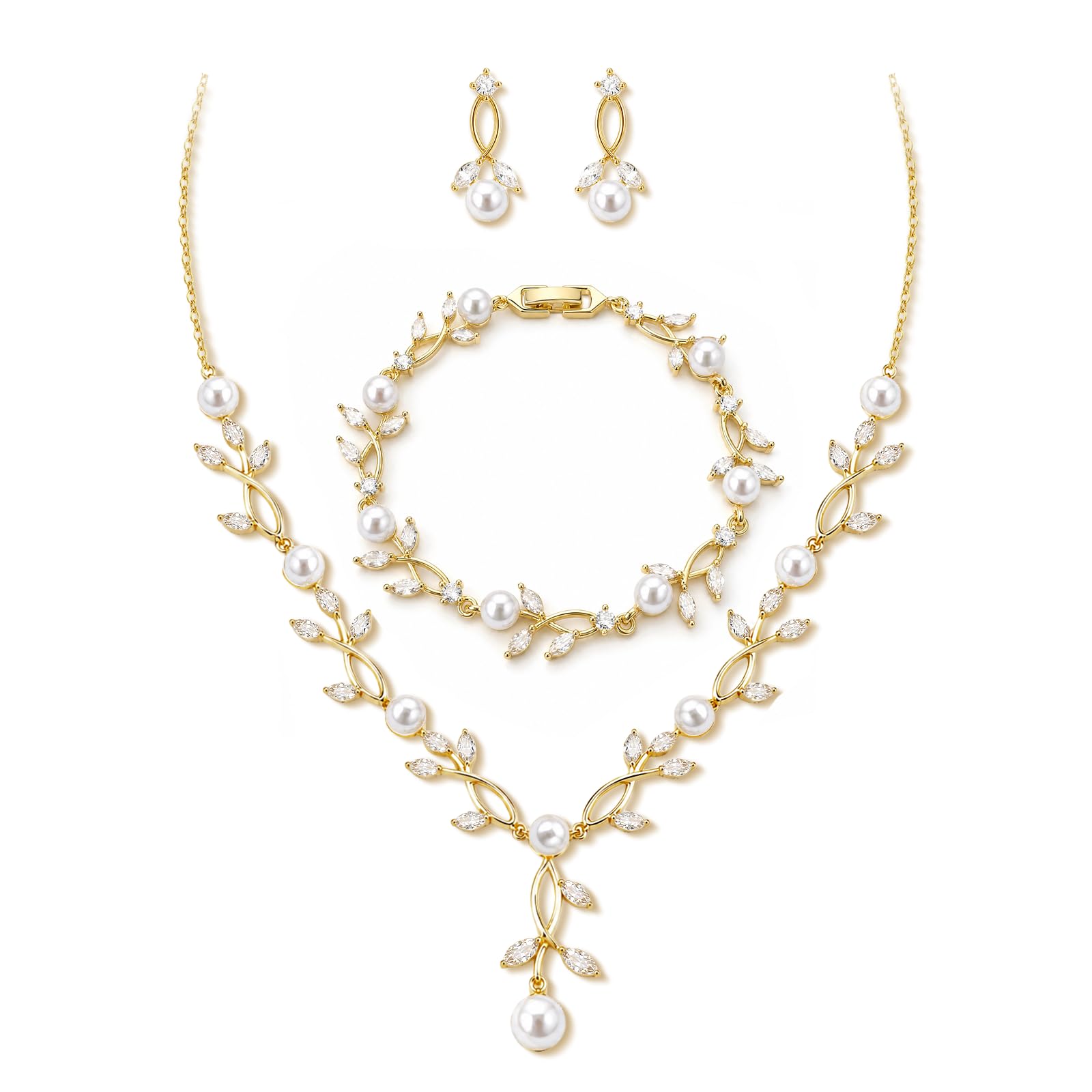 Zeffy Pearl Necklace 4MM/6MM/8MM Dainty Round Imitation Pearl Choker Necklace Wedding Pearl Necklace Delicate Jewelry for Women Simple Bridesmaid Jewelry Gifts