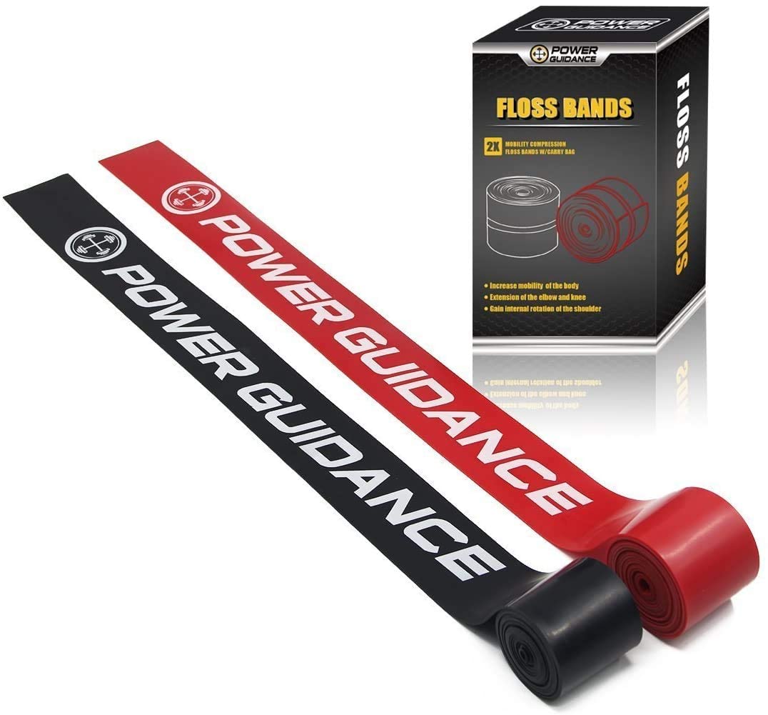 Muscle Floss Bands - Compression - Mobility & Recovery Bands - for Improving Movement, Increasing Circulation & Reducing Soreness (Black and Red Combo)-image-20
