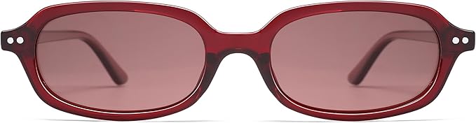 Retro Small Rectangle Sunglasses for Women Men Trendy Narrow Square Sunnies AP3729