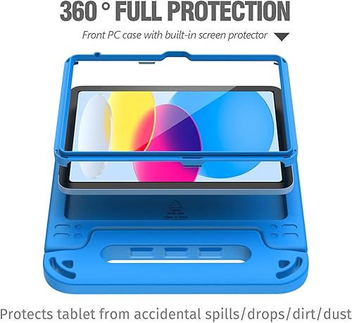 Miniatura 6 de TIRIN Funda infantil para iPad de 109 pulgadas 2022 funda de protección contra caídas completas con protector de pantalla integrado y soporte