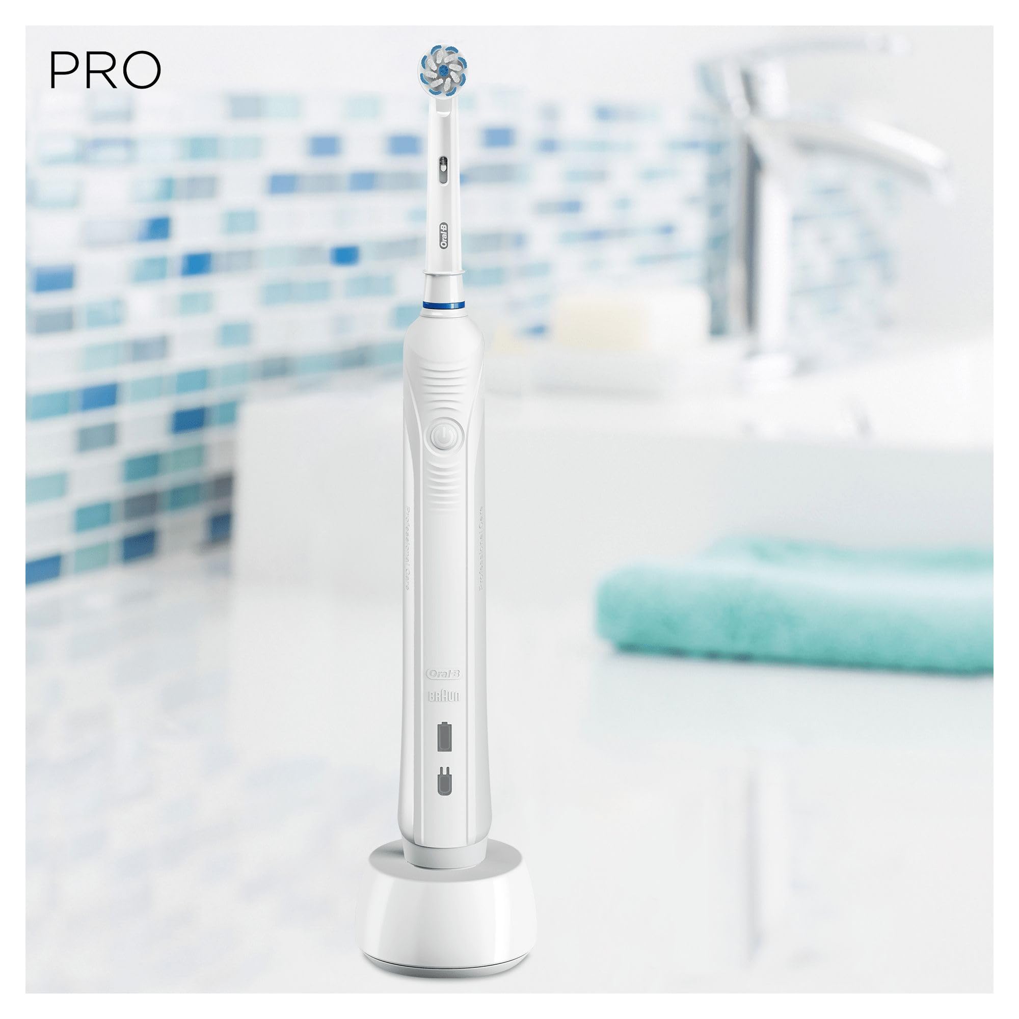 Braun Oral-B PRO 1 700 Brosse À Dents Électrique Rechargeable, 1 Brossette