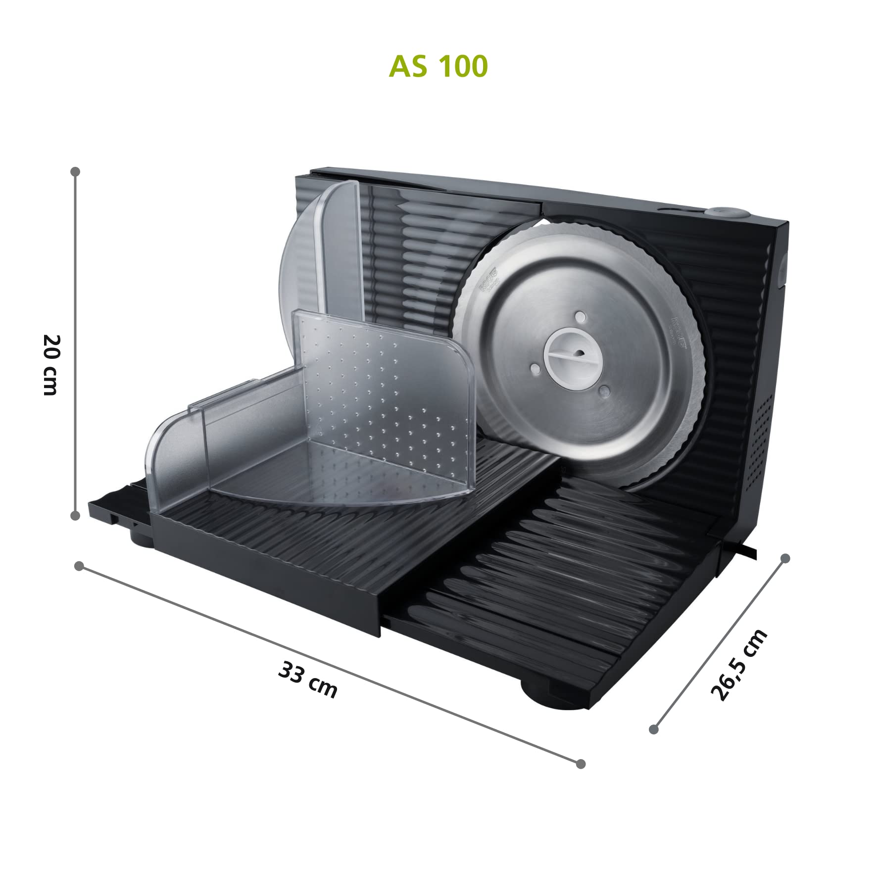 Steba AS 100 Allesschneider | Edelstahlmesser, Wellenschliff