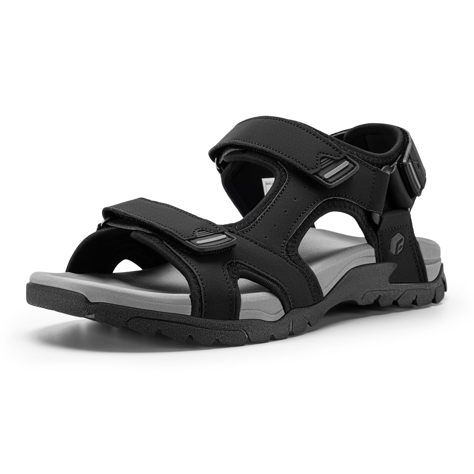 FitVille Sandali Sportivi Uomo Larghi - Sandali Outdoor con Chiusura a Strappo Antiscivolo Leggeri Scarpe da Trekking Traspiranti per L'Estate