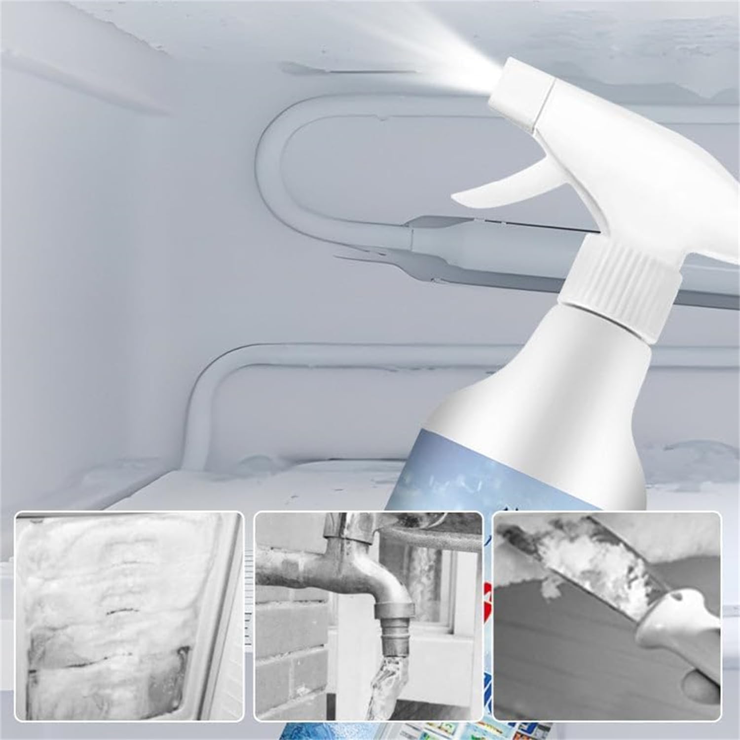 Spray Sbrinante Per Frigorifero E Congelatore - Rimozione Rapida Del Ghiaccio, Senza Striature, Azione Potente - Foto 10