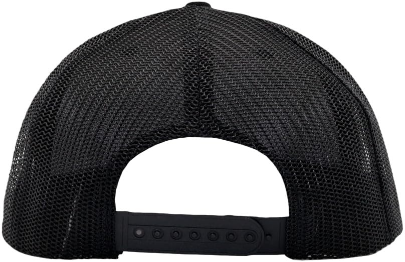 Image of Flat Bill Snapback Mesh Hats | Fits OSFM & XXL Big Head | Blank Solid Color Adjustable Trucker Hat for Men