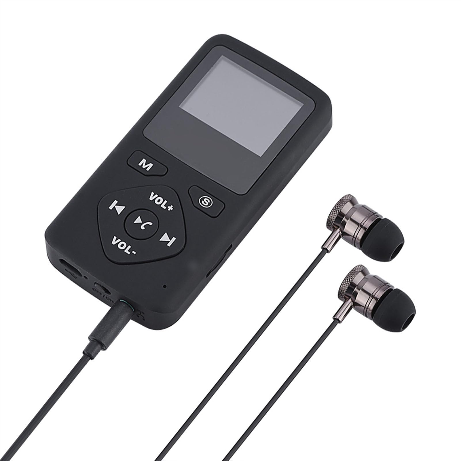 Estink Récepteur Radio Numérique DAB/DAB+ Portable avec Bluetooth, Lecteur MP3, Écran LCD 1,8 Pouces, Carte TF jusqu'à 64 Go, Écouteurs Inclus