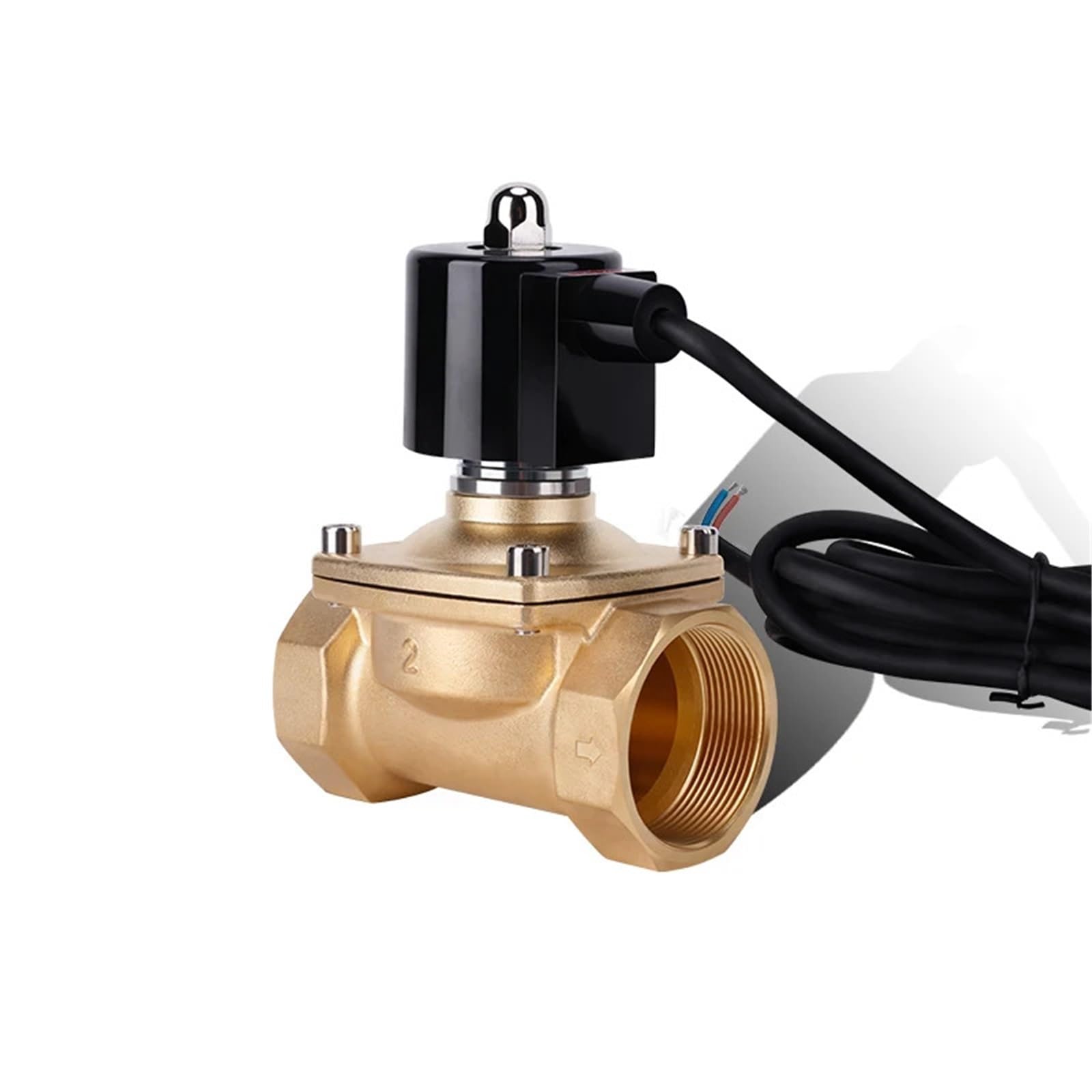 Jpvlcndj Dn50 Ip68 Waterproof Normally Closed Brass Fountain Solenoid Valve 110V 24V 12V 24V Solenoid Valve For Underwater(110Vac)