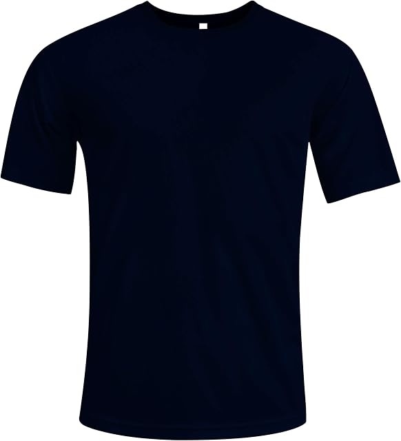 MKR Quick Drying Breathable Short Sleeve Sports T-Shirt (Smooth Navy, XL)