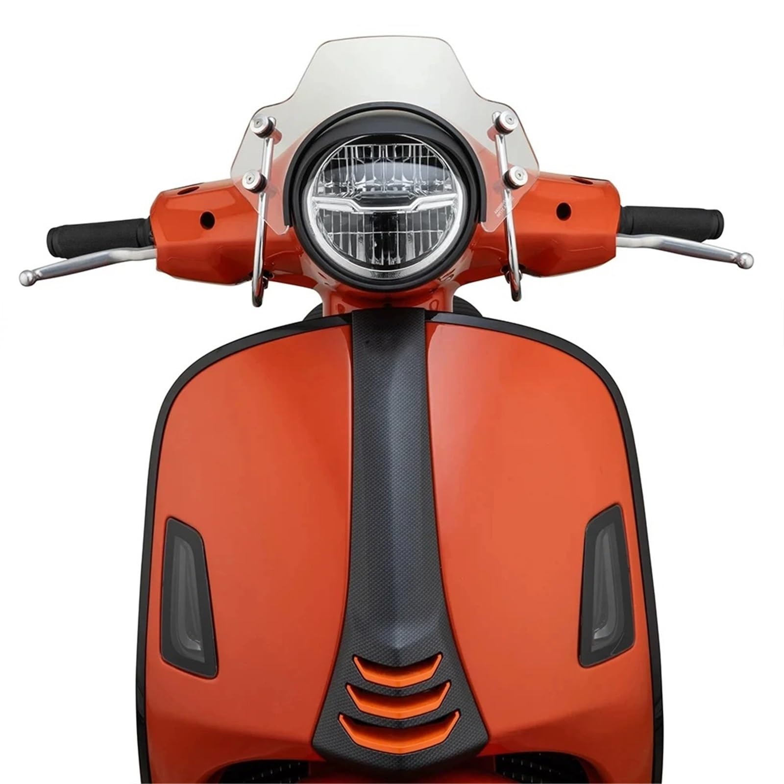 Motorrad Windabweiser für Vespa GTS125, GTS250, GTS300 und Super 125-300 Fliegengitter Windschutzscheibe(Balck)