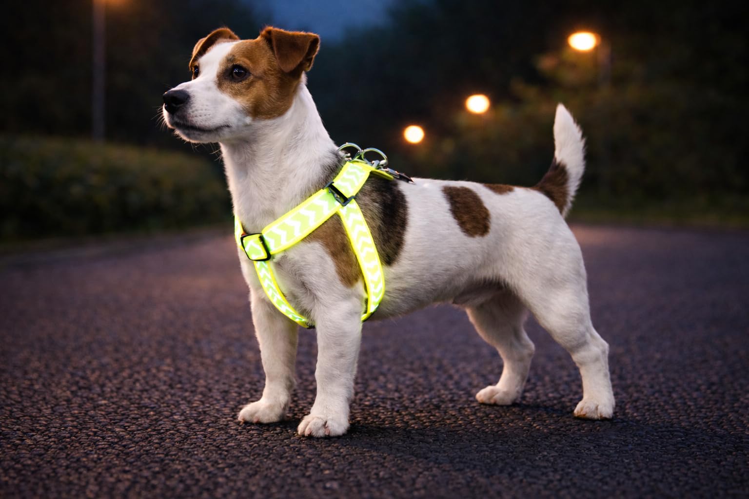 Dog Harness Step&Go Fergu Fluo yellow S 25-45cm 25-45cm 15mm