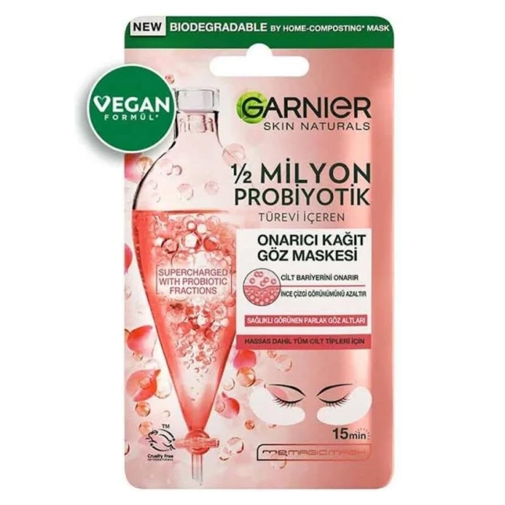 Garnier 1/2 Milyon Probiyotik Türevi İçeren Onarıcı Kağıt Göz Maskesi