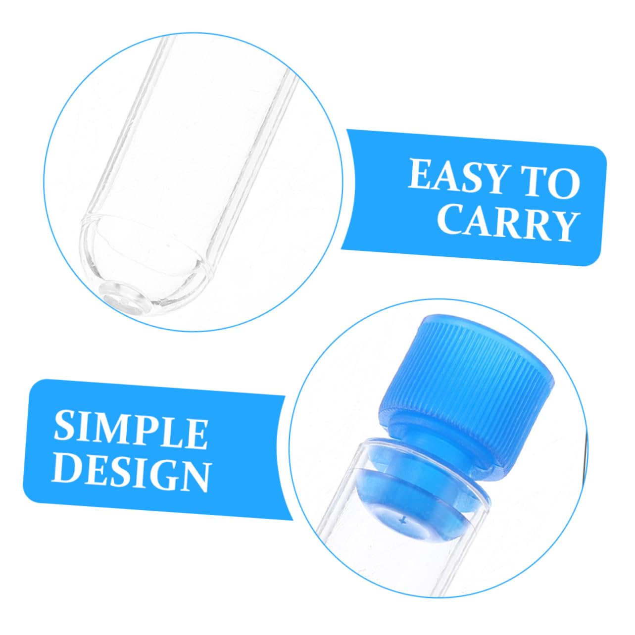 HOMOCONO 30ml Boys and Girls Plastic Test Tubes Caps 10pcs for Science Experiments Candy Storage