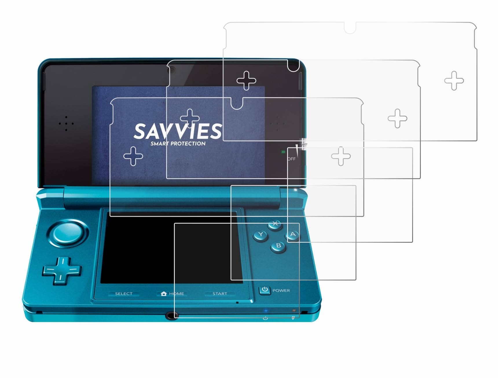 savvies 18 Unidades Protector Pantalla para Nintendo 3DS | 18 Unidades , Transparente Protección Pantalla Made in Germany, Película Ultra Transparente
