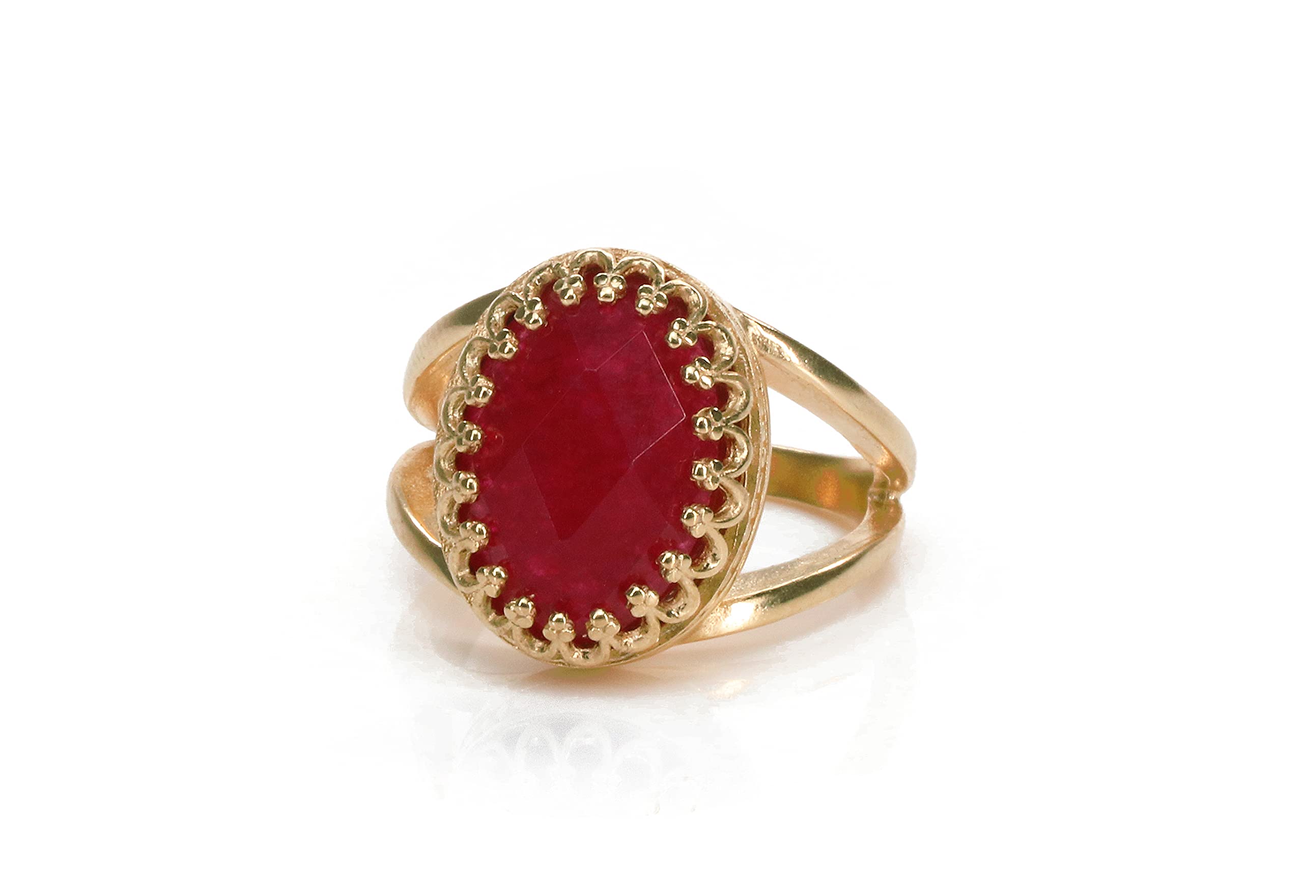 Anillo de Jade Vibrante en Plata - Anillos de Moda Únicos, Anillo de Compromiso Ovalado, Anillos para Todos los Días, Anillo de Promesa - Anillos de Plata de Ley 925 para la Moda y Regalo para Ella