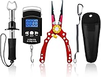 Vista 8 de XBLACK Kit de herramientas de pesca, alicates de pesca, pinza de pescado, báscula de pesca, herramientas de agarre de pescado, equipo de pesca