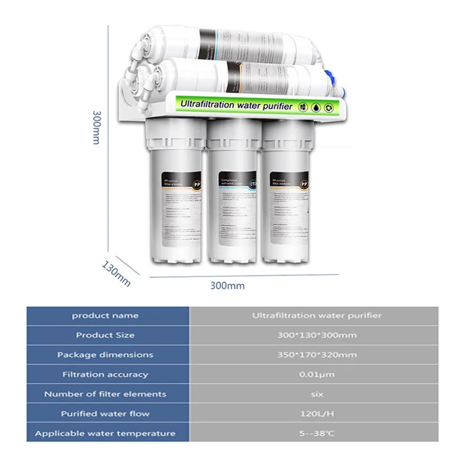 sistema de filtro de agua, Máquina de purificación agua, máquina ultrafiltración cocina doméstica, filtro purificador, beber directa