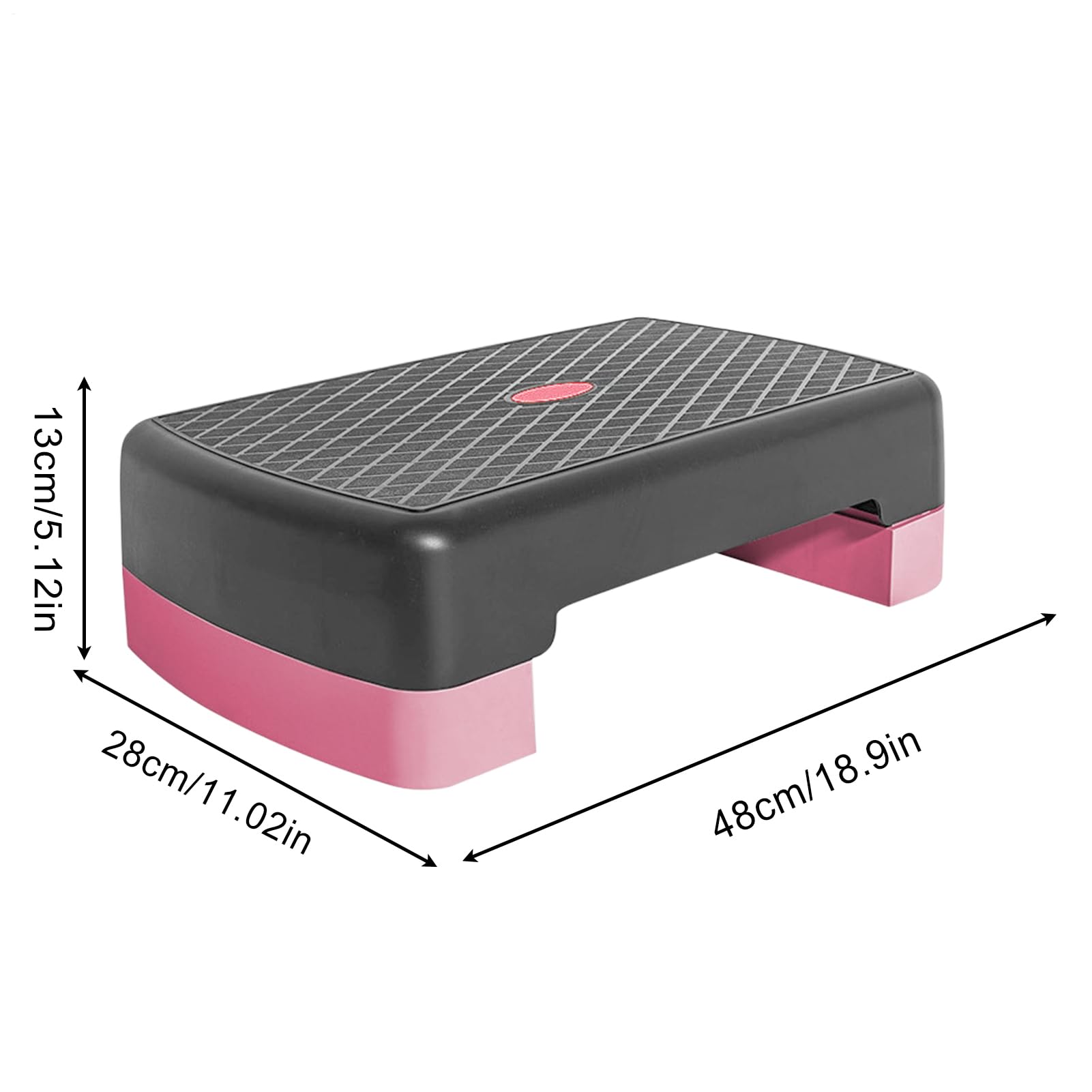 Step per esercizi, altezza regolabile per step aerobica, piattaforma antiscivolo, 45 cm, per allenamento cardio a casa, esercizi per donne e palestra domestica