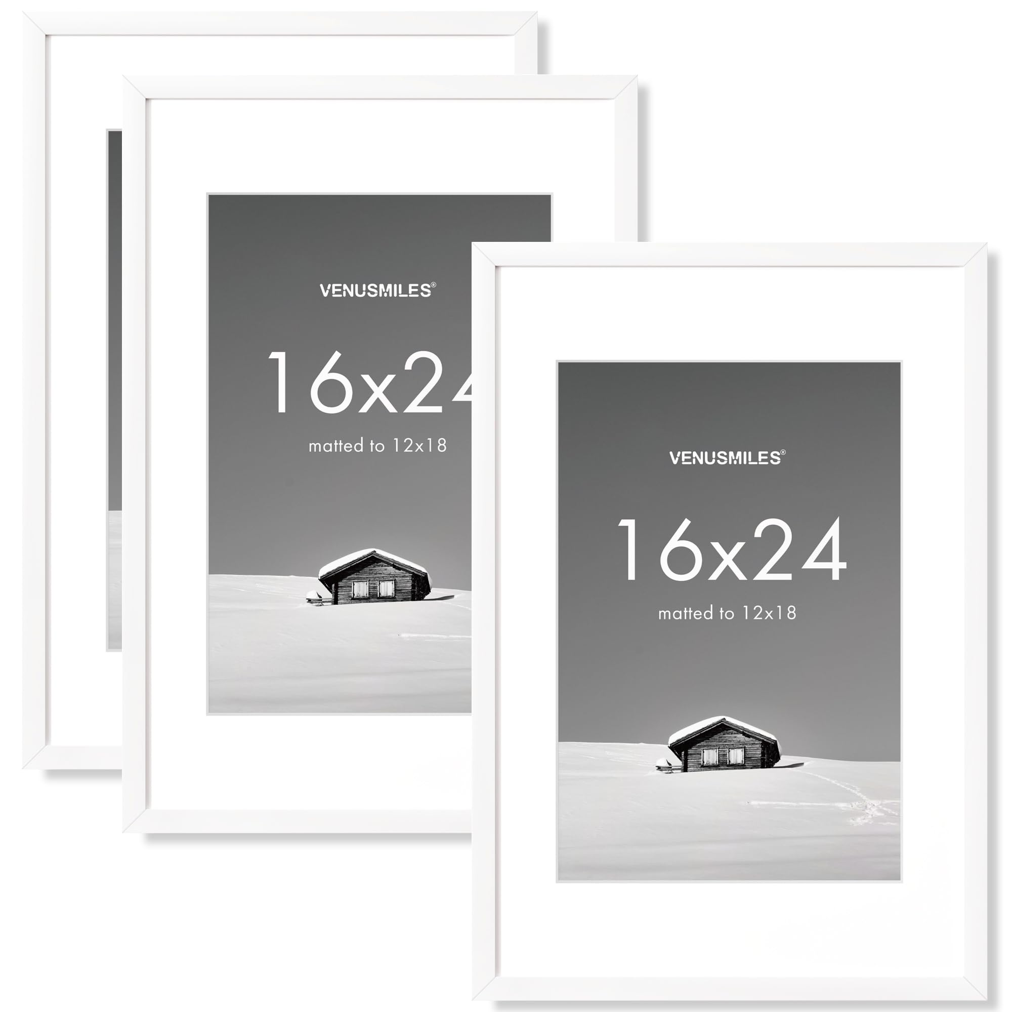 Venusmiles 16x24 Picture Frame 3 Pack White