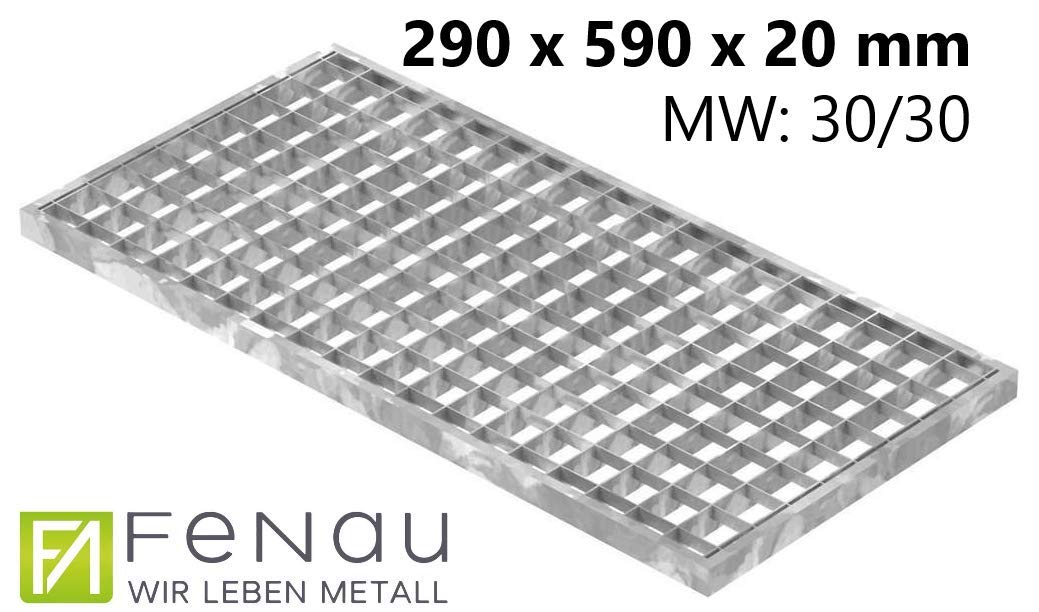 Grille Garage Fenau 590x790mm - Caillebotis Acier Galvanisé Maillage 30/30mm