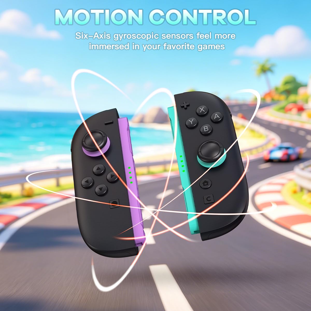 MOOGOLE Controller compatibile con Switch 2, controller wireless con doppia vibrazione/controllo del movimento