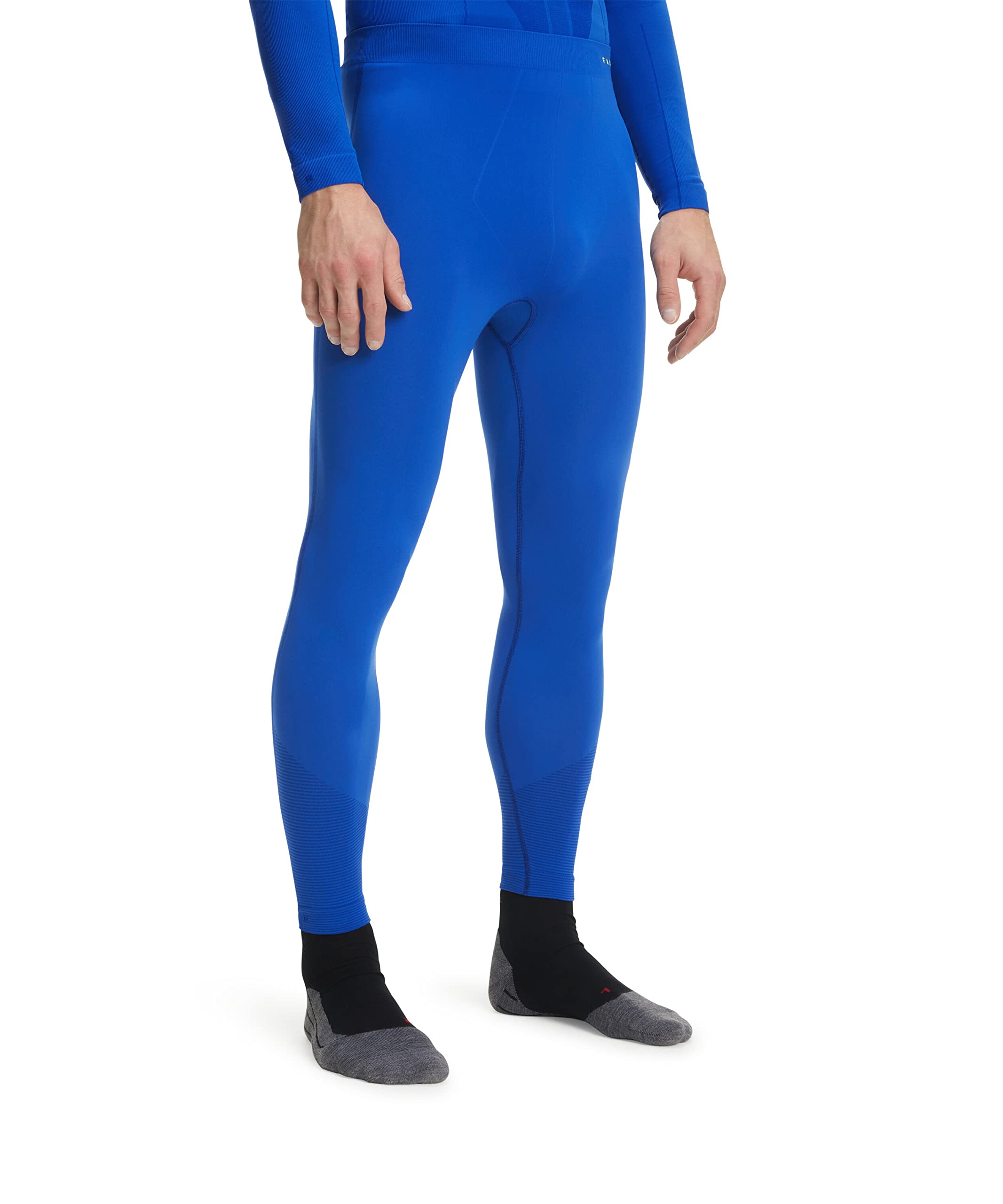FALKE Men's Warm Trend Long Base Layer Bottom, Blue (Yve 6714), XL