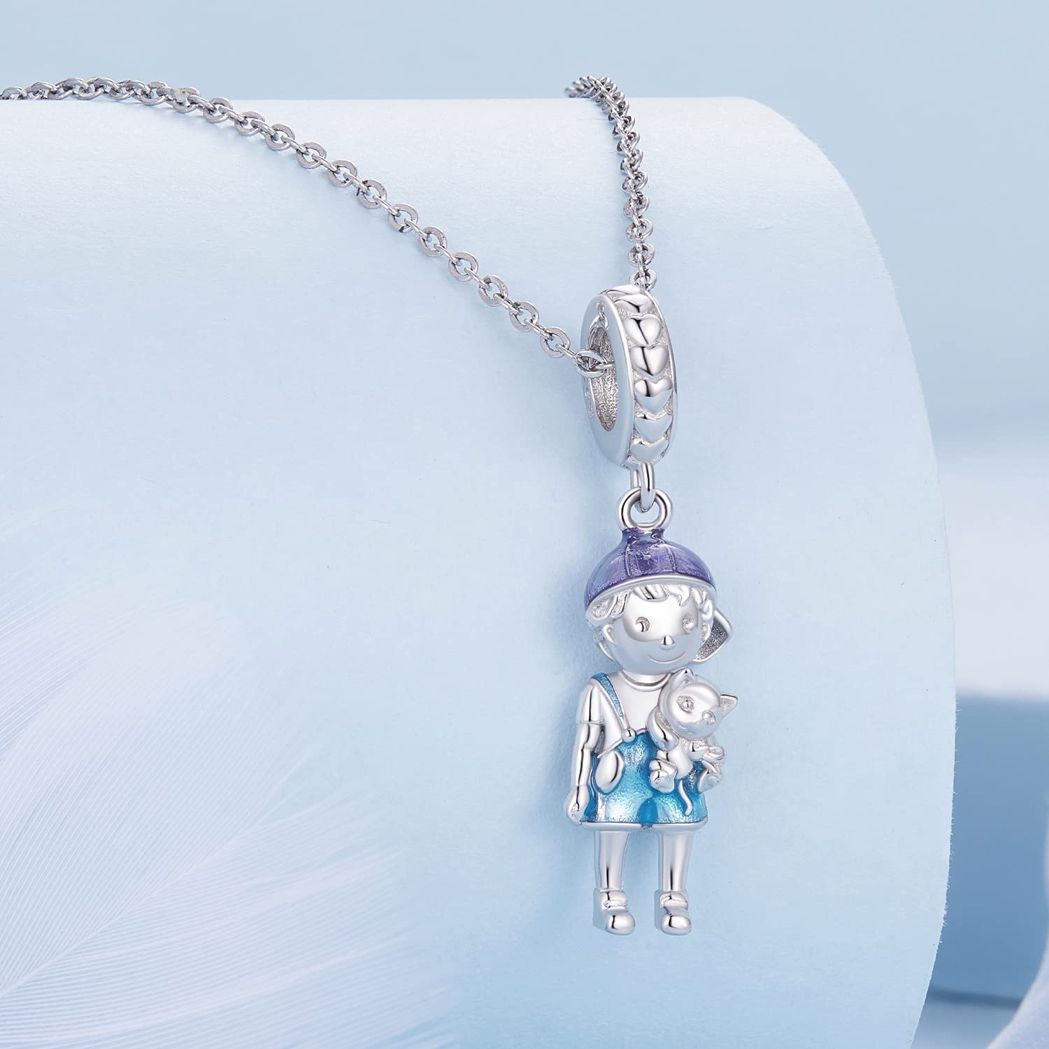 MOCHAMIK Rodzina Babcia Dziadek Mały chłopiec Dziewczyna Urok na bransoletki Urodziny Kobiety Mama Brat Siostra Sterling Silver