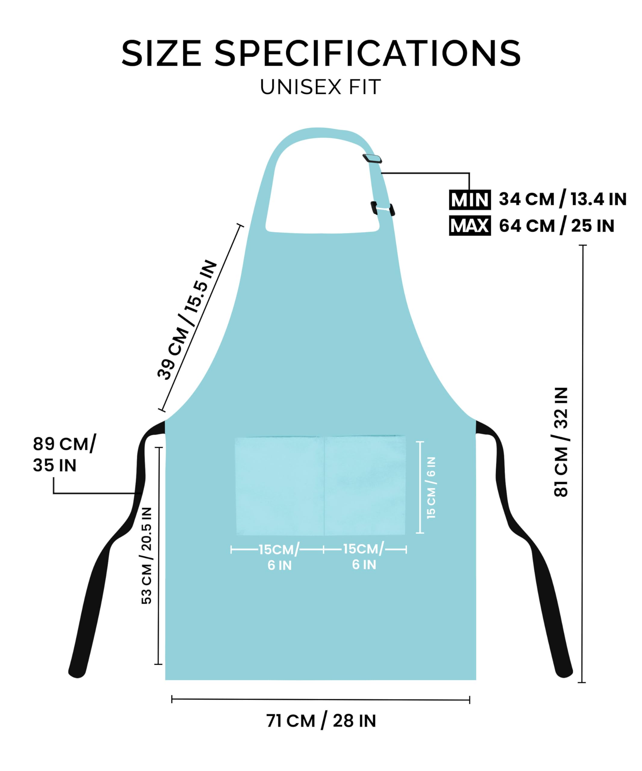 Utopia Kitchen 2 Pack Bib Apron, Adjustable with 2 Pockets, Water and Oil Resistant, Cooking Kitchen Chef Apron for Women Men - 3