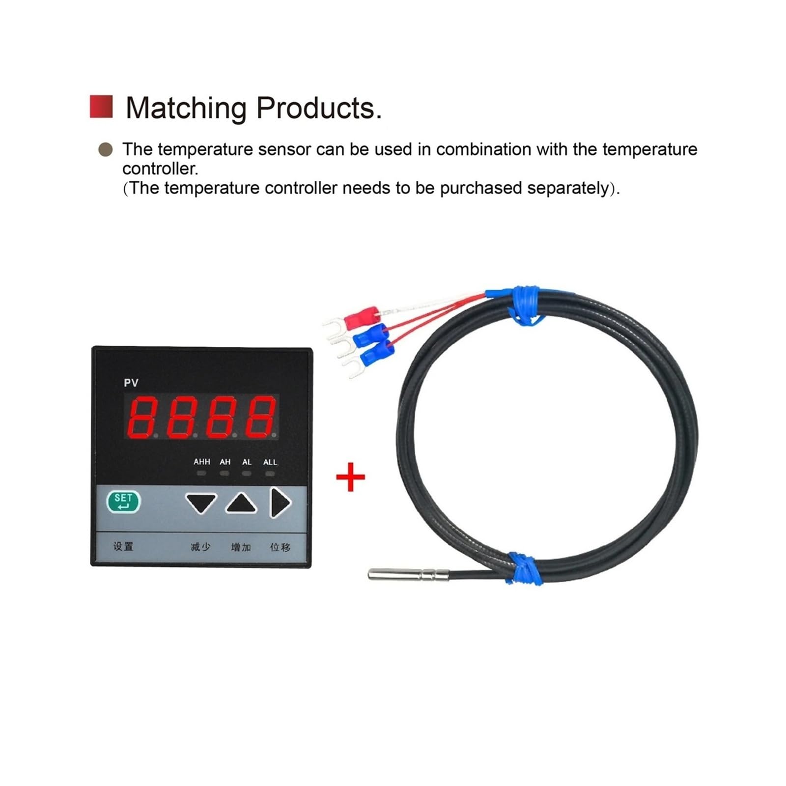 PT100 PT1000 Sonda de sensor temperatura RTD criogénica, -200~260 °C, 4x30 mm Acero inoxidable resistente al agua for congelador Almacenamiento en frío Uso industrial 1 pieza(PT100-7m)