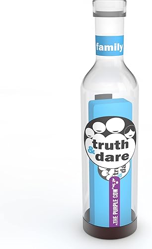 The Purple Cow Juego de cartas de verdad y desafío. Familia - Vinculación familiar para reuniones familiares, noches familiares que toda la familia