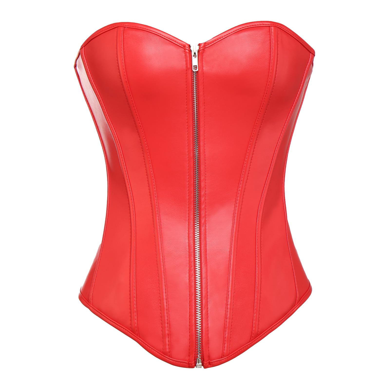 MISS MOLY Superbe Corset Mesdames Regarde en Cuir Noir par la Lingerie et G-String