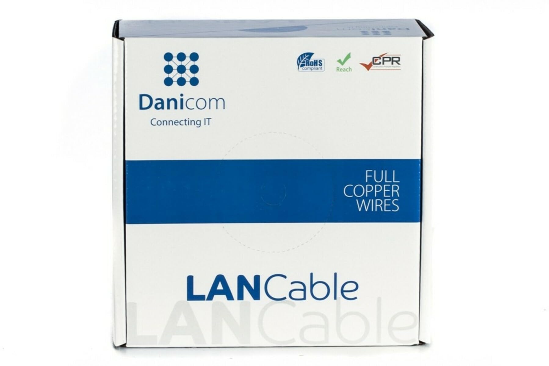 Câble sur bobine CAT6 UTP Flexible - PVC (FCA) - 100m, POE, Ethernet, LAN, câble de raccordement, câble de données, RJ45 - pour armoire de serveur, commutateurs, routeurs, modems !